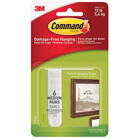 Bsc Preferred 3M 17204 Command Picture Hanging Strips - Medium s/Case, 4PK BUY00012205